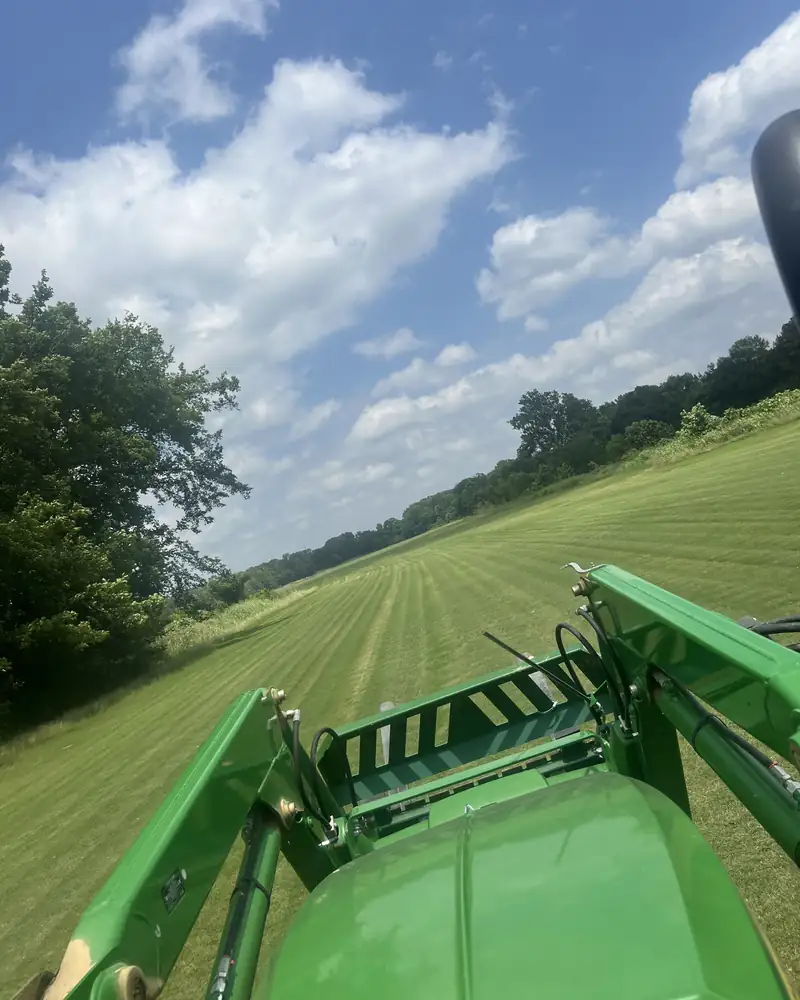 Mowing Tifway 419 Bermuda at Paramount Sod Farm, Hernando MS